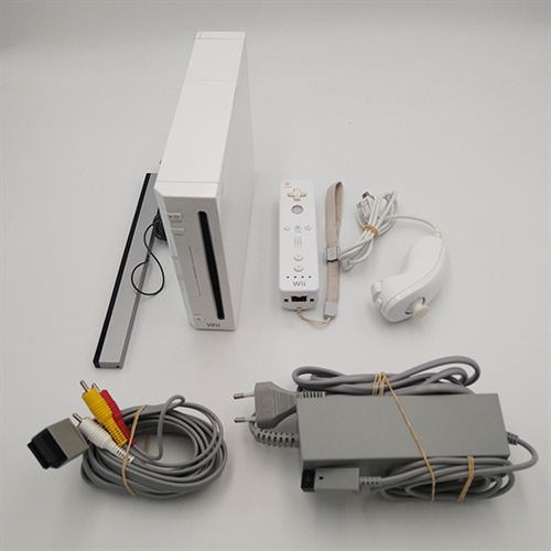 Nintendo Wii Konsol - Hvid - RVL-001 - Uden fod - SNR LEH261204544 (B Grade) (Genbrug)